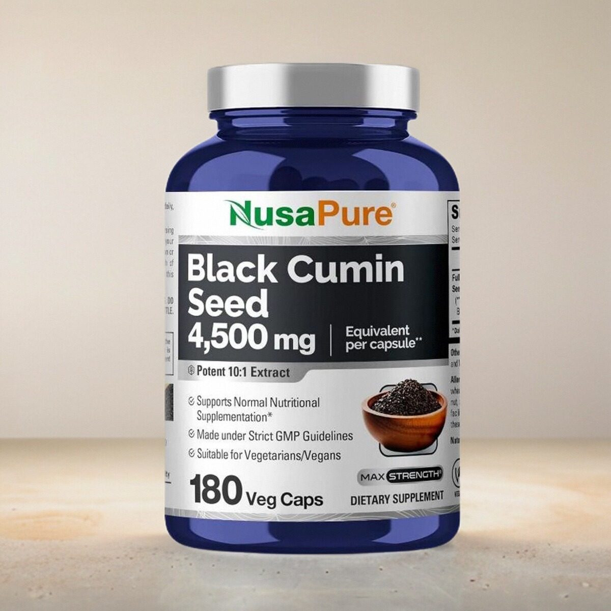 美国成人保健NusaPure全谱黑孜然籽10:1提取物Black Cumin Seed