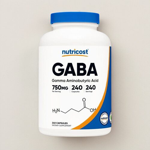 美国GABA胶囊成人保健品Nutricost GABA (Gamma  Acid)750mg240粒