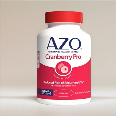 美国AZO蔓越莓胶囊Cranberry 泌尿系统保健无糖男士女性尿路健康