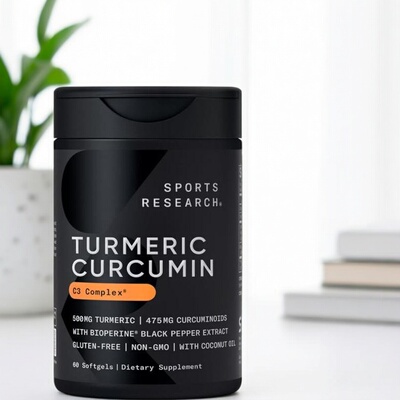 Sports Research Turmeric Curcumin Coconut Oil 60粒