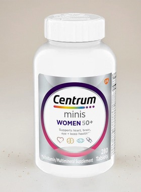 美国Centrum Minis Silver 女士复合维生素50+维生素D3+B族280粒