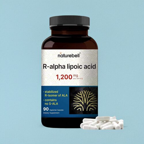 美国成人右旋硫辛酸R Alpha Lipoic Acid1200毫克90粒NatureBell