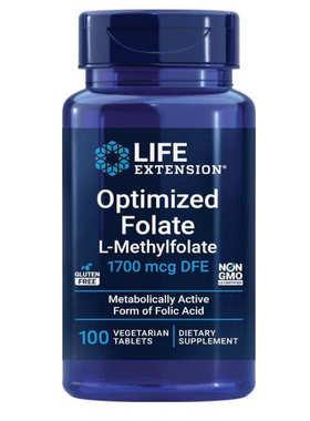 Life Extension Optimized Folate  L-methylfolate 1700 mcg DFE