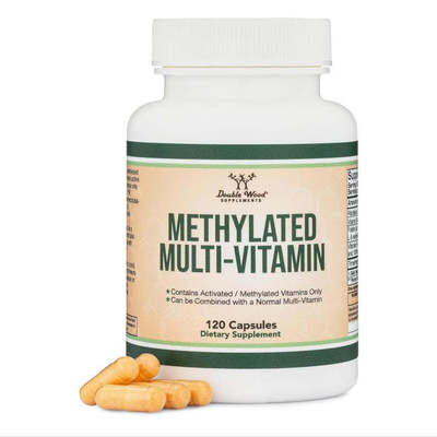 美国代购成人基化B复合物Methylated Multivitamin120粒TMG保健
