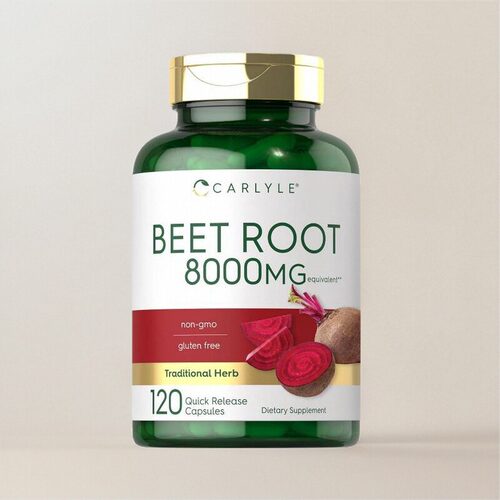 美国成人甜菜根胶囊Carlyle Beet Root高含量8000毫克120粒免疫力