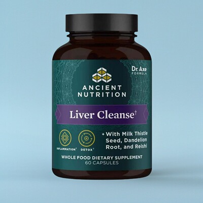 美国成人肝脏保健品Liver Detox Cleanse奶蓟草蒲公英根灵芝60粒