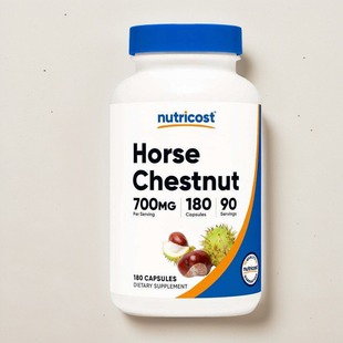 Nutricost Horse Chestnut腿部静脉循环久坐站立蜘蛛700毫克180粒