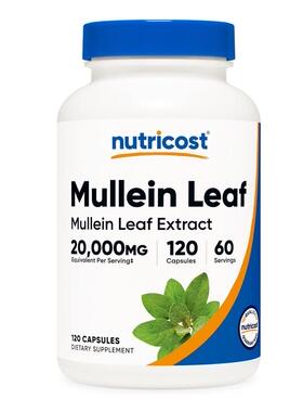 Nutricost Mullein Leaf毛蕊花胶囊成人肺部保健痰液120粒