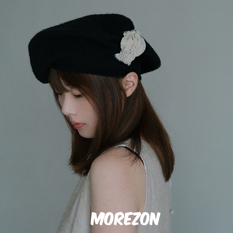 MOREZON【KREUZZZ 】设计师手工24AW新款潮人时尚OVERSIZE贝雷帽