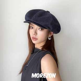 MOREZON【Mossant】25AW秋冬新款欧美潮人休闲百搭经典报童帽子女