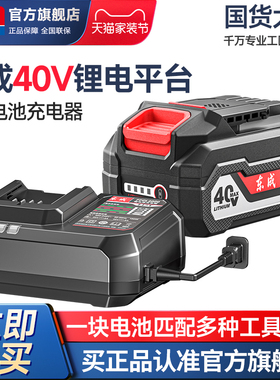 东成40V电池充电器4.0A原装锂电池DCPB2088高性能电池包DCPB1718S