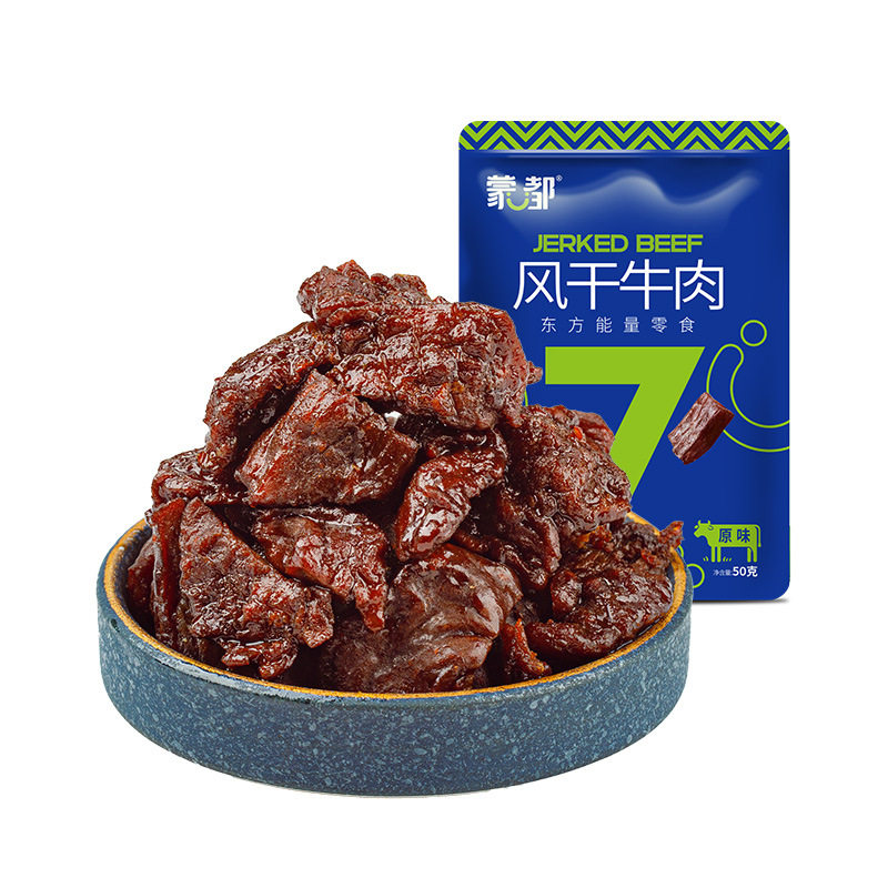 蒙都内蒙古清真风干牛肉块零食