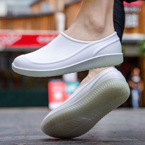 大码男女水鞋冬低帮厚底防滑