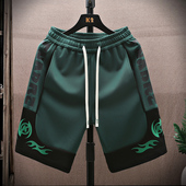 男士 青年百搭中裤 夏季 男装 短裤 潮牌休闲宽松沙滩裤 2025新款 五分裤