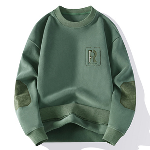 奥利绒卫衣加厚保暖奥粒绒双面一体绒青年男装 男士 衣服 新款 秋冬季