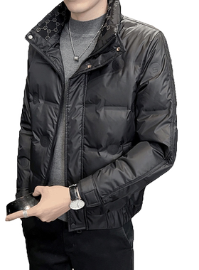 立领轻薄保暖羽绒服男