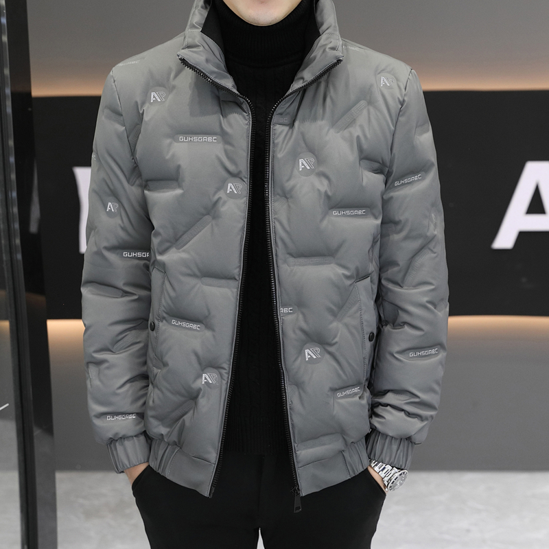 冬季新款立领轻薄羽绒服男
