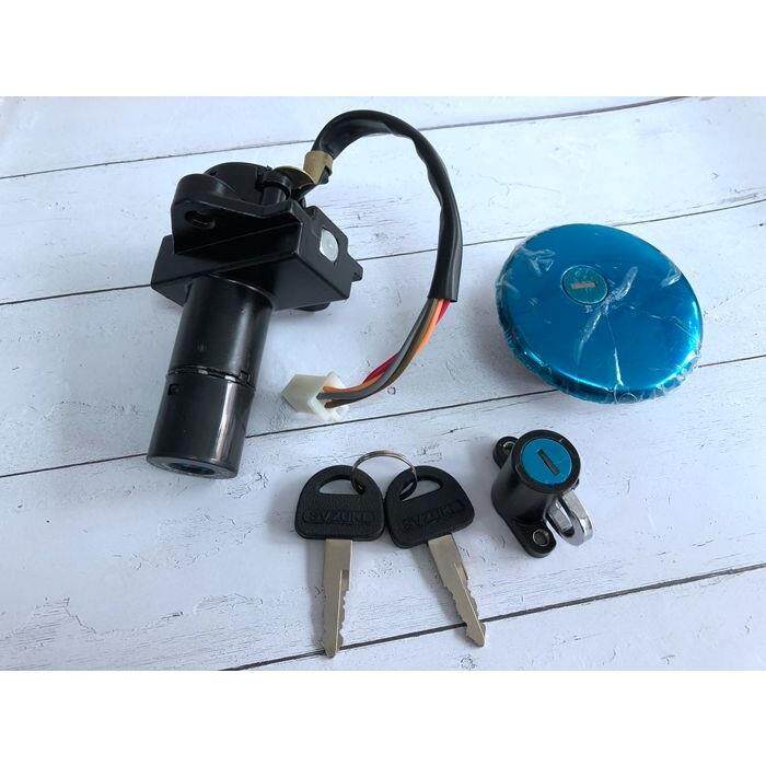 适用摩托车配件GN250套锁 电门锁 GN250油箱盖 望江铃木GN250套锁