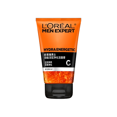 欧莱雅男士洗面奶深层清洁去角质