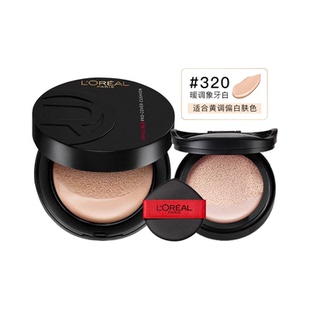L＇oreal/欧莱雅欧莱雅恒放溢彩持色哑光遮瑕轻垫霜 黑胖子气垫