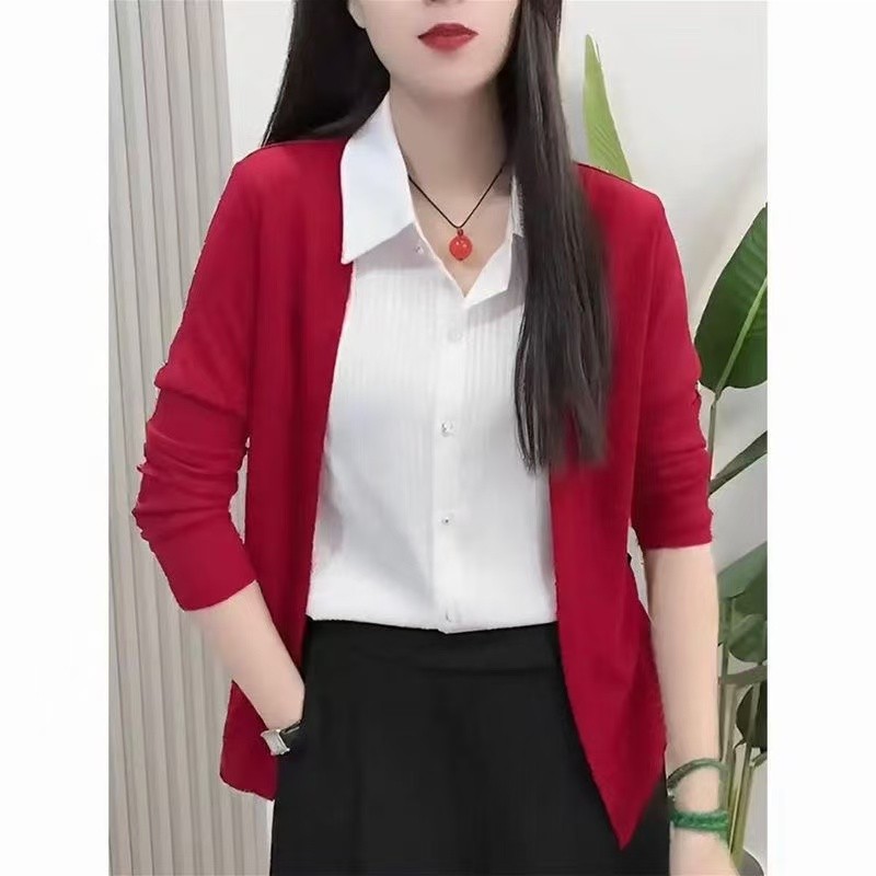 【芭拉婷】2026新款妈妈春季洋气打底衫女修身百搭欧货长袖T恤卫