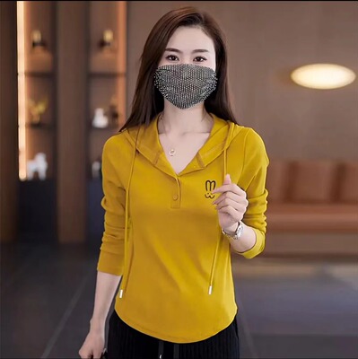连帽卫衣女士春秋装长袖T恤衫