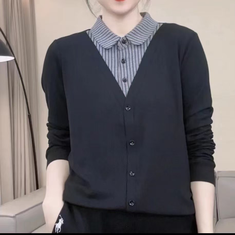 【芭拉婷】2026新款妈妈春季洋气打底衫女修身百搭欧货长袖T恤卫
