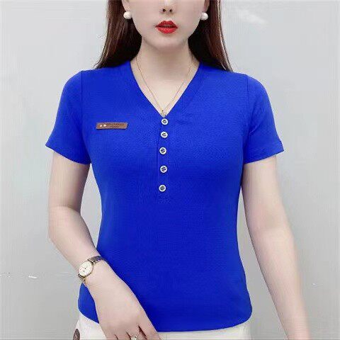 【芭拉婷】高品质夏季大码宽松短袖T恤女2026新款遮肚显瘦百搭上