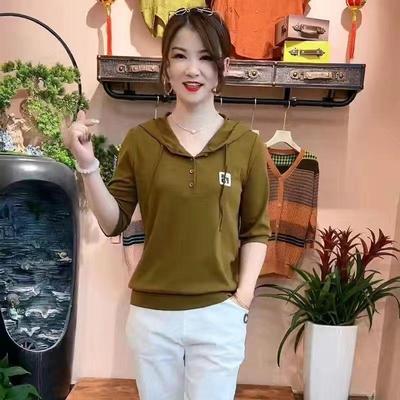 【芭拉婷】上衣连帽薄款外穿女士妈妈宽松长袖卫衣中年春秋季时尚