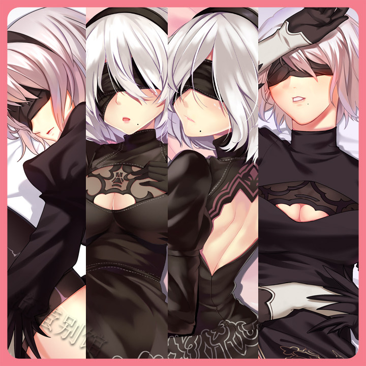 流萤别馆原创 尼尔机械纪元抱枕 寄叶二号b型 2b小姐姐等身抱枕