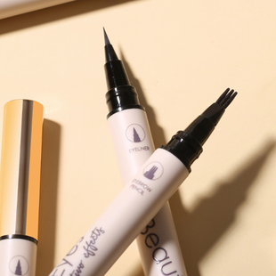 液体分叉水眉笔眼线液笔二合一防水防汗极细新手眼妆初学根根分明