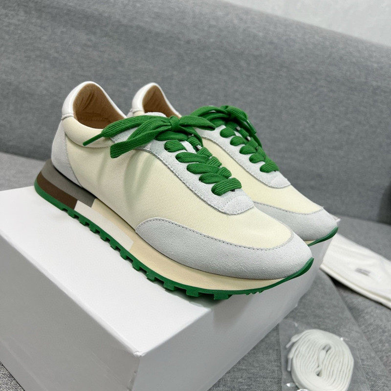 the*row 头层真牛皮轻便舒适简约百搭系带四季欧美小众复古休闲鞋