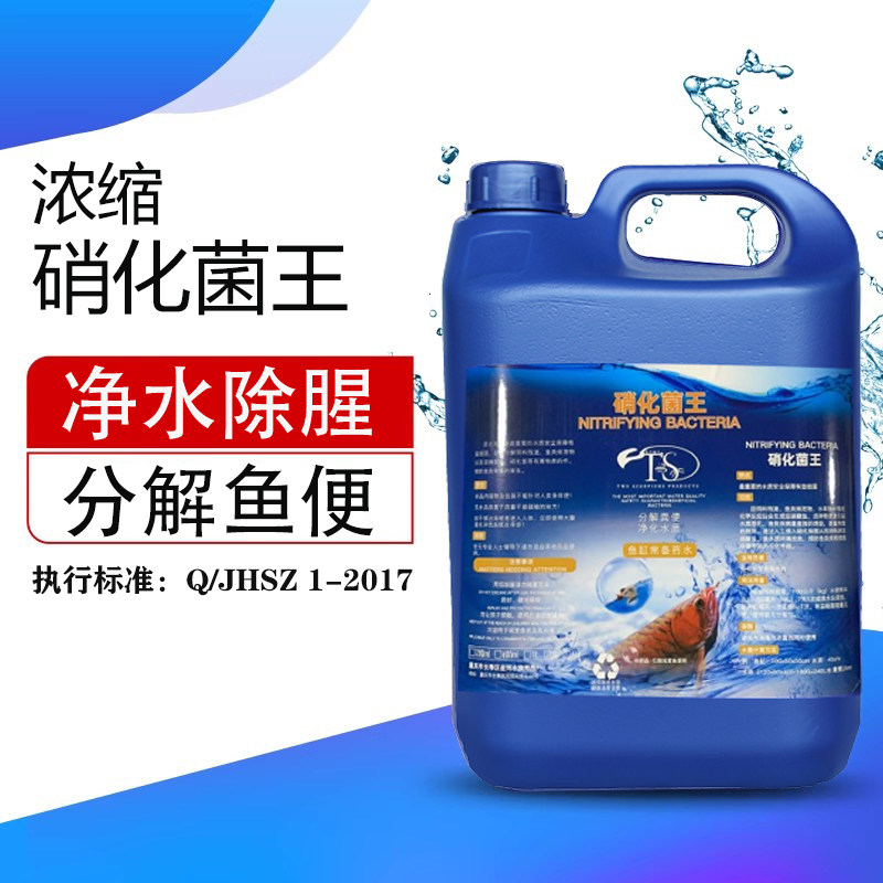 硝化细菌原液超浓缩鱼池用大桶5L锦鲤池除藻剂净水剂消化细菌鱼缸