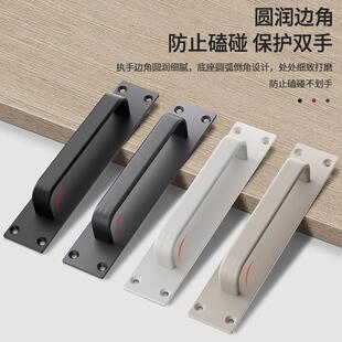 隐形门拉手卫生间免打孔自粘玻璃门把手木门橱柜厨房抽屉移门手柄