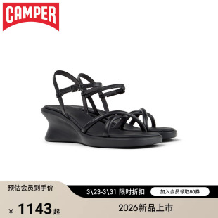 新品 厚底增高夏季 Camper看步女鞋 Sandal坡跟凉鞋 鞋 Louise