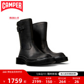 黑色经典 Camper看步女靴Pix Berlin时尚 中筒靴英伦风增高骑士靴