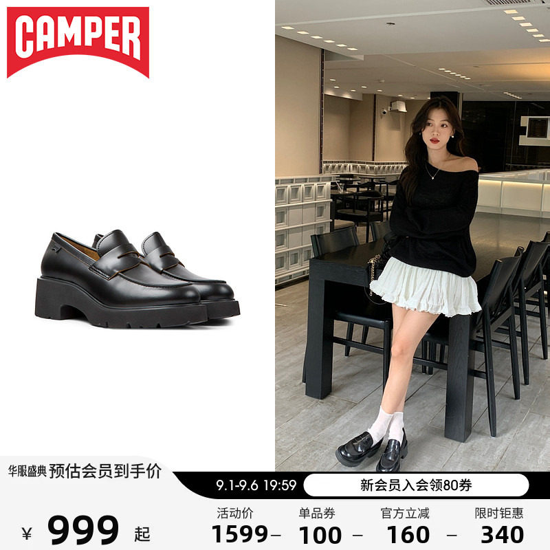 Camper休闲粗跟厚底女鞋图片