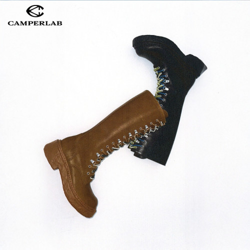 CAMPERLAB看步男女靴Vamonos新款时尚个性高筒靴系带皮靴骑士靴