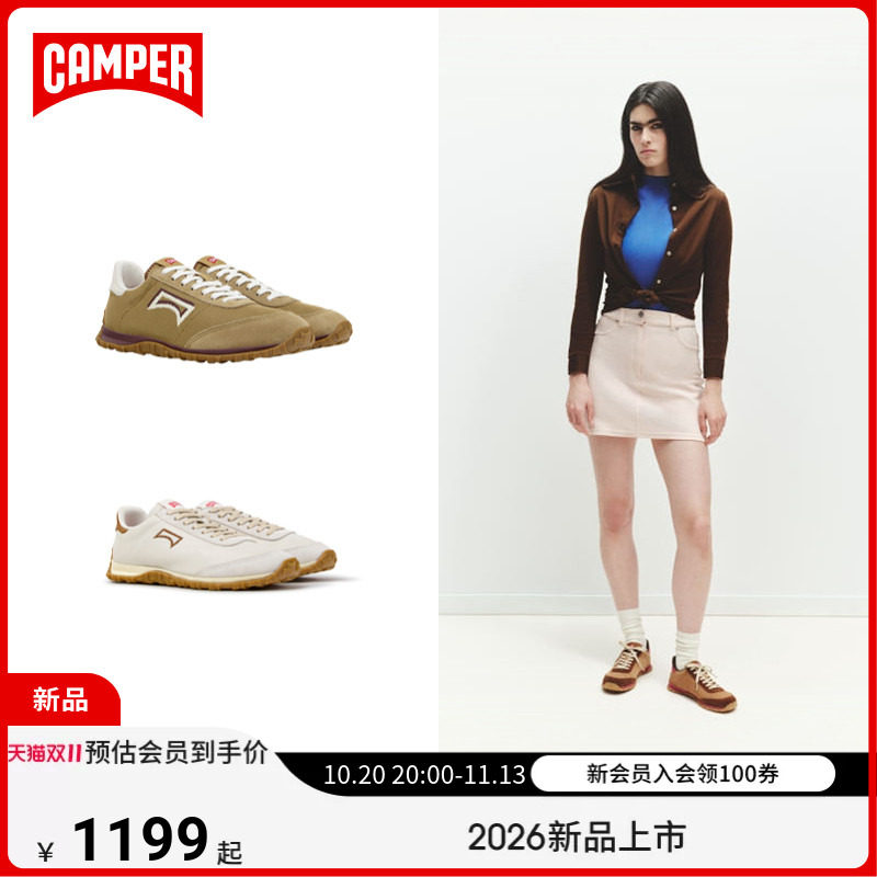 【新品】Camper看步女鞋Drift Walk复古潮流休闲鞋薄底日常板鞋