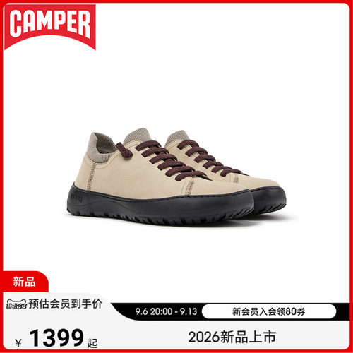 【新品】Camper看步女鞋Peu Serra时尚拼色设计休闲鞋日常系带鞋