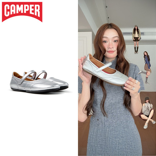【新品】Camper看步女鞋Right Nina时尚甜美魔术贴款玛丽珍鞋