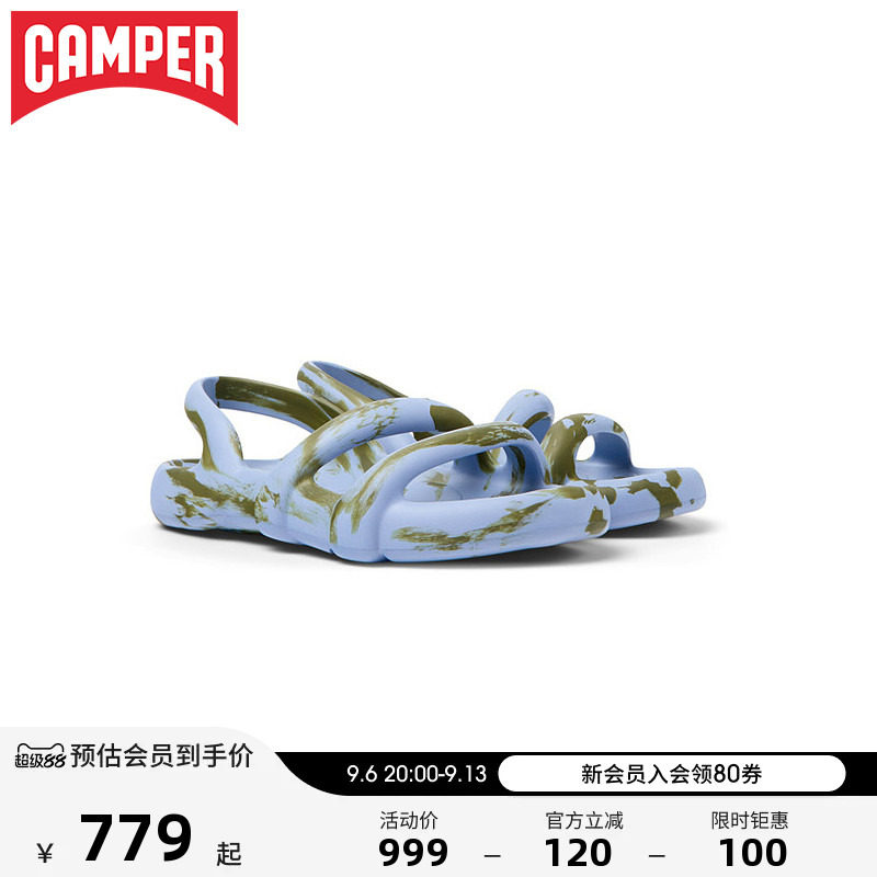 Camper看步女鞋Kobarah Flat新款夏季踩屎感凉鞋轻便休闲沙滩凉鞋图片