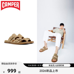 【新品】Camper看步男鞋Lluc夏季舒适可外穿沙滩勃肯双条带拖鞋