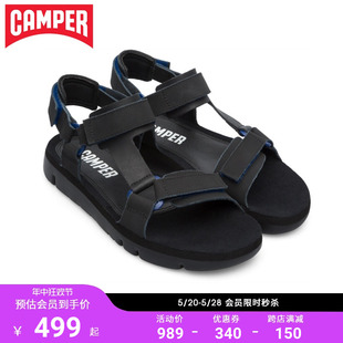 潮流黑色个性 舒适防滑沙滩鞋 Oruga运动休闲凉鞋 Camper看步男鞋
