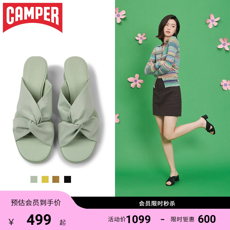 Camper看步女鞋舒适小猫跟