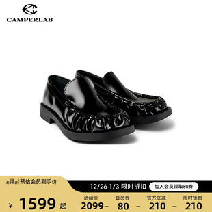 褶皱皮鞋 CAMPERLAB看步男女鞋 时尚 1978一脚蹬复古舒适乐福鞋 Mil
