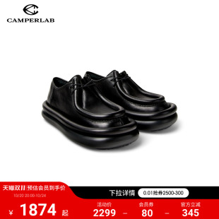 厚底休闲鞋 Aqua黑色系带德比鞋 CAMPERLAB看步男女鞋 皮鞋 新品