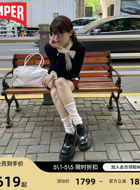 【博主同款】Camper看步女鞋BCN休闲风德比鞋增高松糕鞋小皮鞋