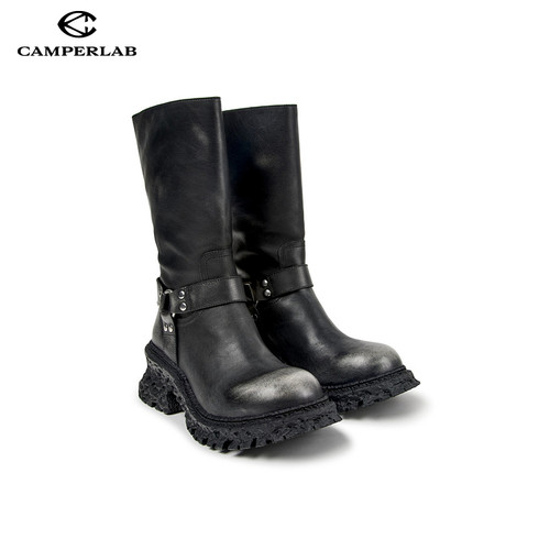 【新品】CAMPERLAB看步男女靴Terroso复古保暖中筒靴厚底增高皮靴