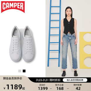软底小白鞋 休闲鞋 厚底板鞋 Camper看步女鞋 复古增高皮鞋 Runner